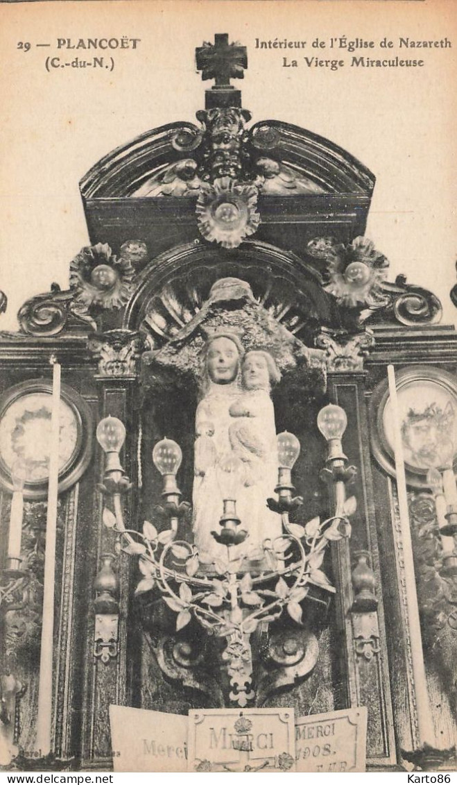 Plancoët * Intérieur De L'église De Nazareth * La Vierge Miraculeuse - Plancoët