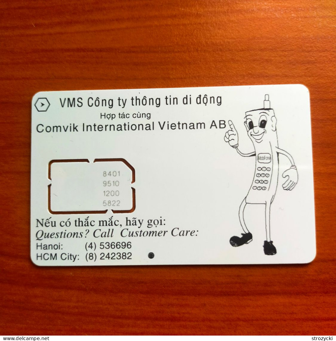 Vietnam - Mobi Fone (standard SIM)  - GSM SIM  - Mint - Viêt-Nam