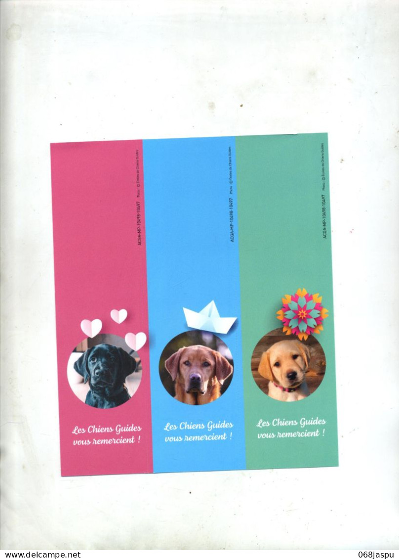 Enveloppe Reponse T Chien Guide Est + Destineo + Marque Page - Cartes/Enveloppes Réponse T