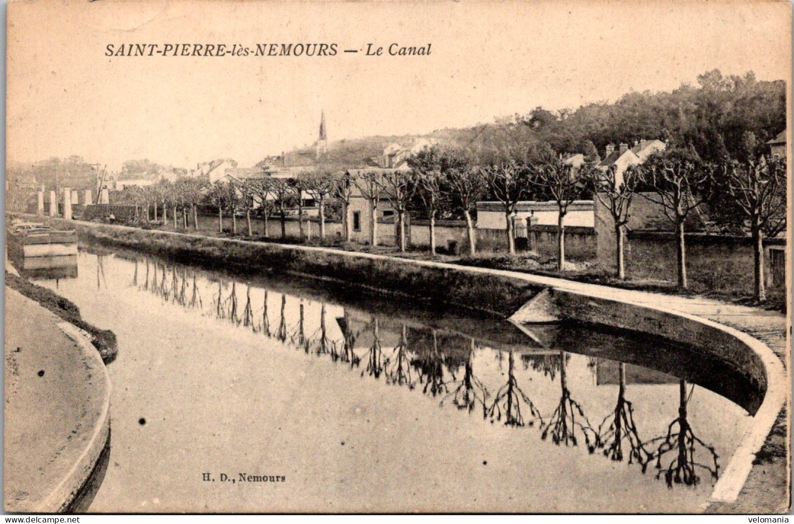 18006 Cpa 77 Saint Pierre Lès Nemours - Le Canal - Saint Pierre Les Nemours