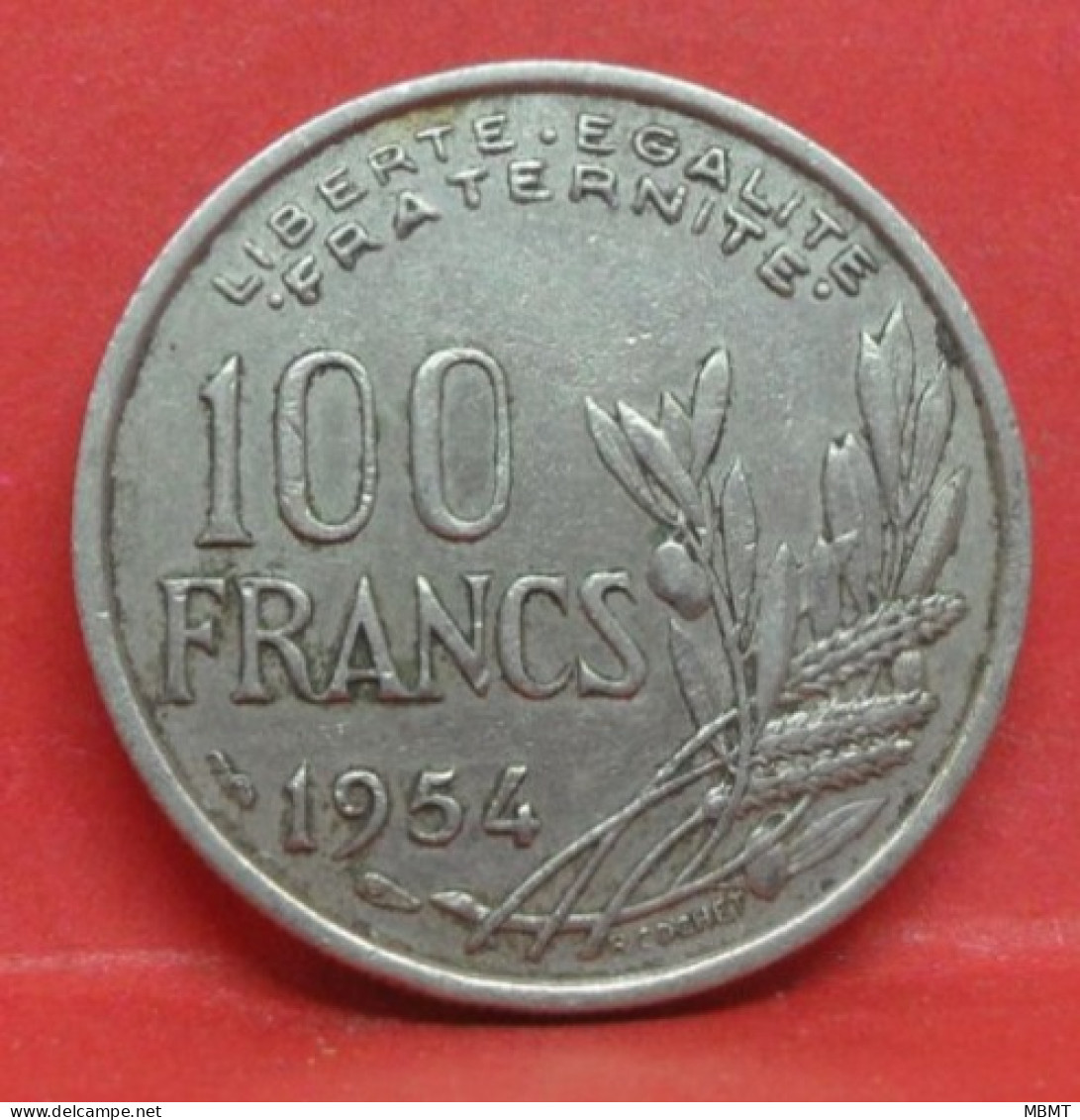 100 Francs Cochet 1954 - TB - Pièce Monnaie France - Article N°1014 - 100 Francs