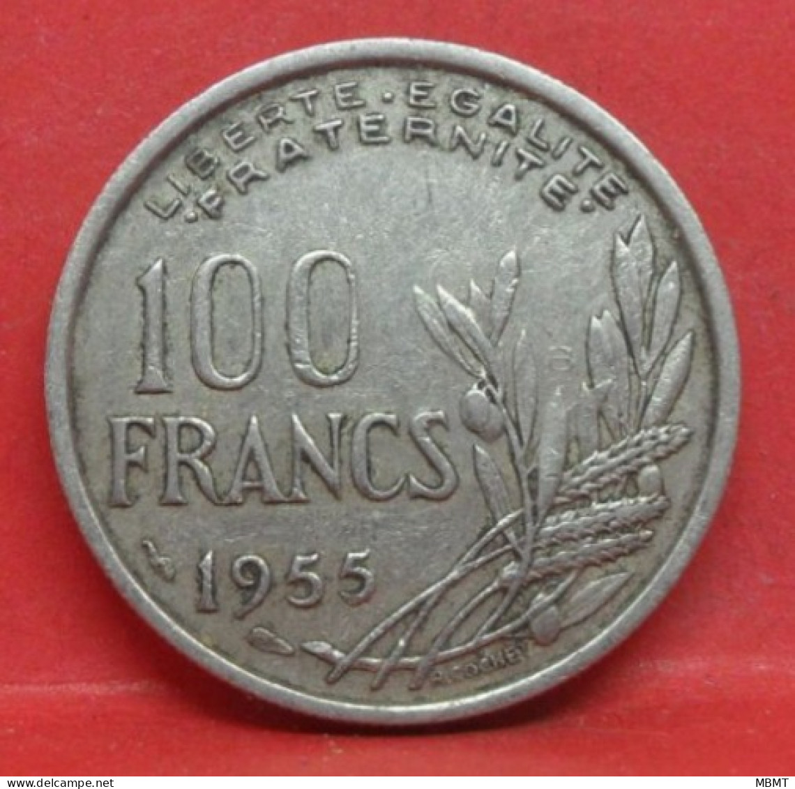 100 Francs Cochet 1955 B - TB - Pièce Monnaie France - Article N°1018 - 100 Francs