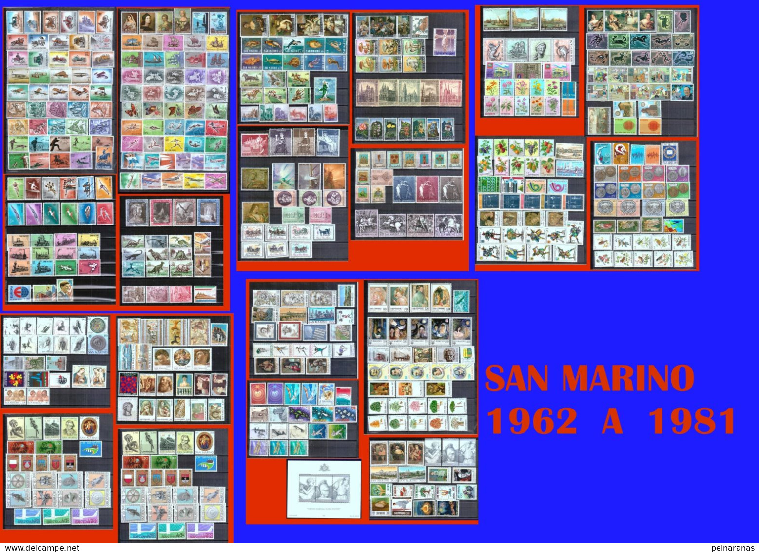 SAN MARINO 1962 A 1981- 20 AÑOS COMPLETOS NUEVOS - Annate Complete