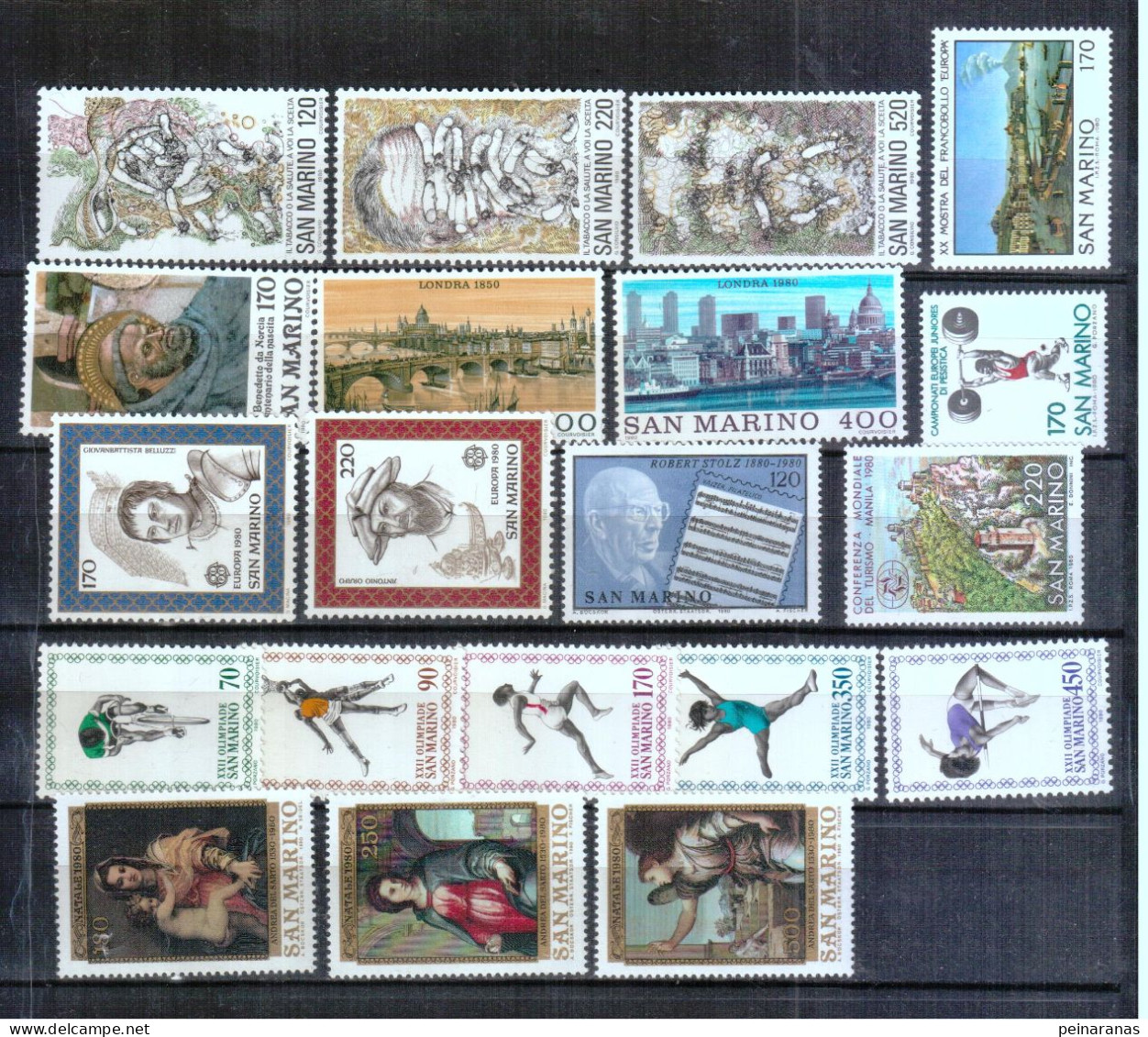 SAN MARINO 1962 A 1981- 20 AÑOS COMPLETOS NUEVOS