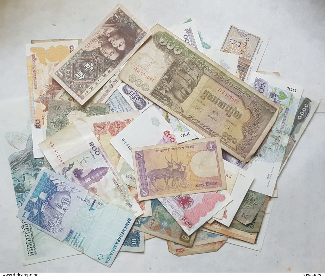 BILLET - VRAC  ASIE - LOT DE 57 BILLETS - NEPAL, MALAISIE, VIETNAM, CHINE, TAIWAN, INDONESIE, CAMBODGE, MYAMMAR, LAOS .. - Lots & Kiloware - Banknotes