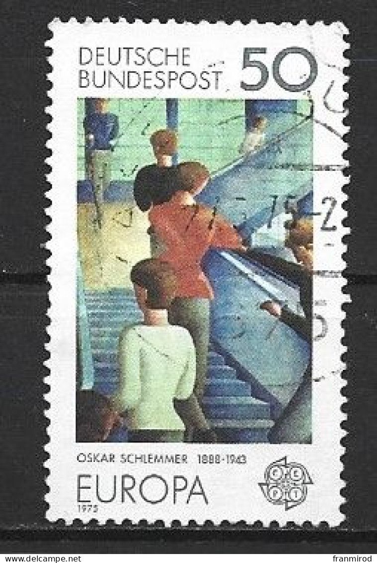 Allemagne 1975 N 690 (yv) L'escalier Bauhaus'' D'Oscar Schlemmer, Europa, Sans Trace De Charniere - 1975