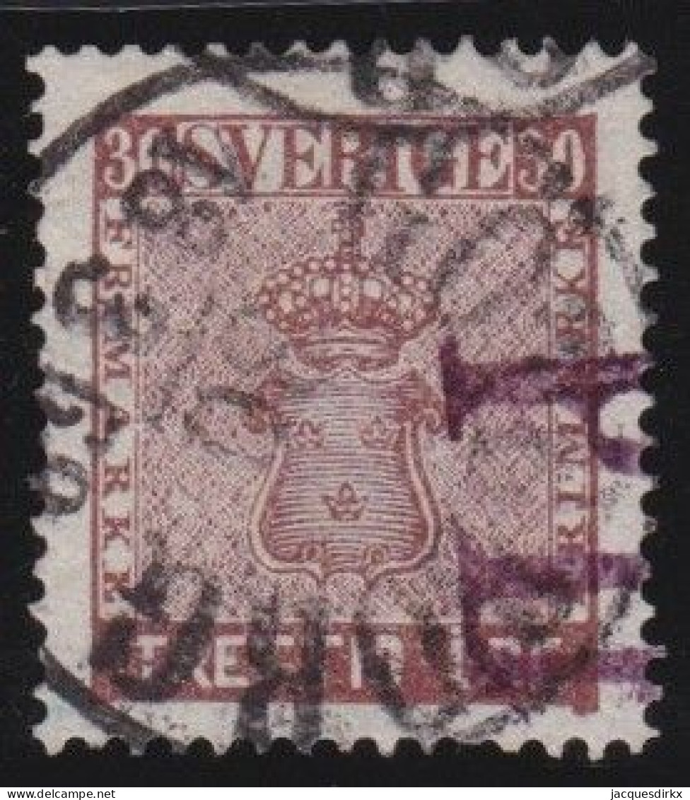 Zweden      .    Y&T    .    10          .    O   .     Cancelled    .   Hinged - Used Stamps