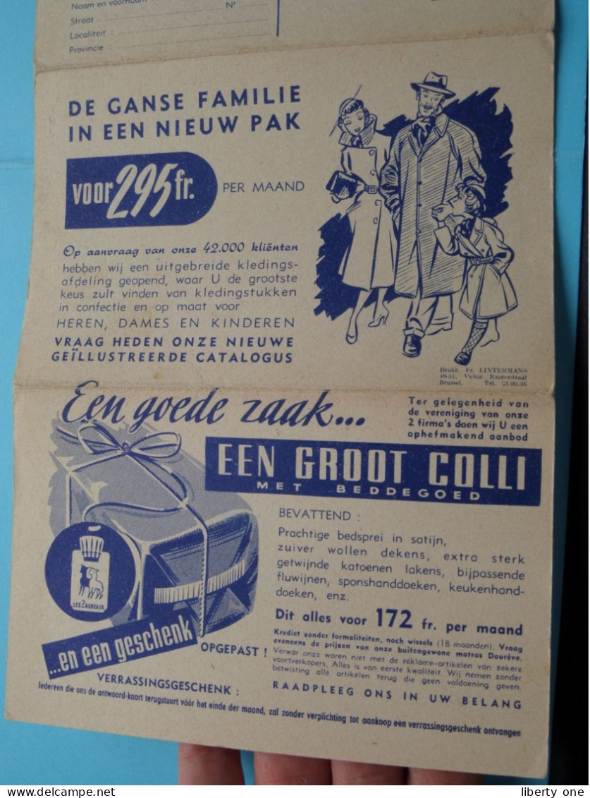 PUBLI - RECLAME " Le CONFORT Du HOME Bruxelles " ( Zie / Voir SCANS ) Carte Lettre / Antwoordkaart ! - Old Professions