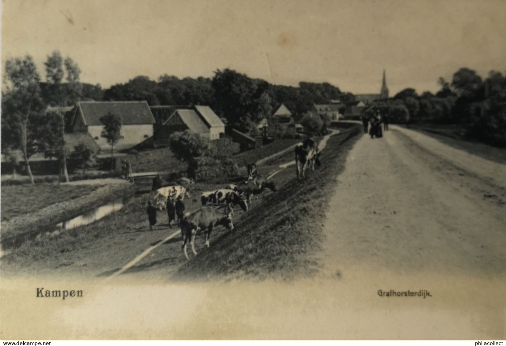 Kampen (Ov.) // Grafhorsterdijk 1906 Iets Vlekkig1 - Kampen