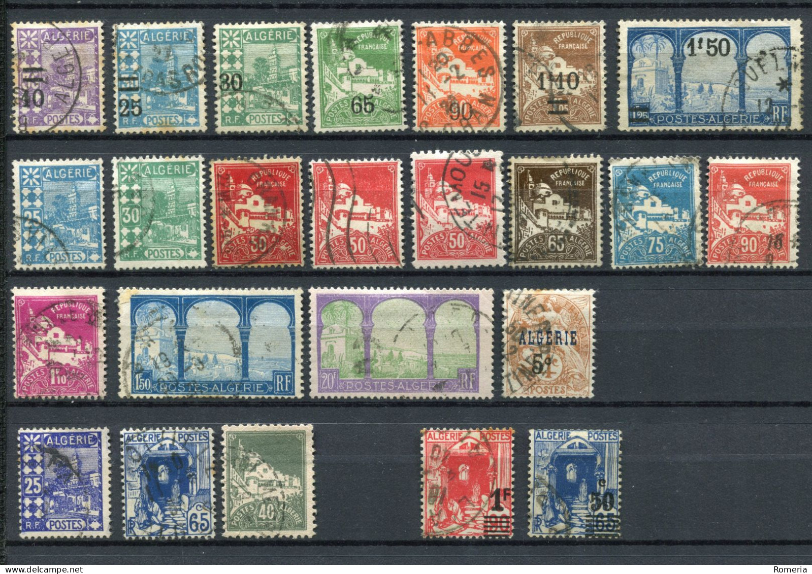 Algérie - 1924 -> 1941 - Lot Timbres Oblitérés - Nºs Dans Description - Usati