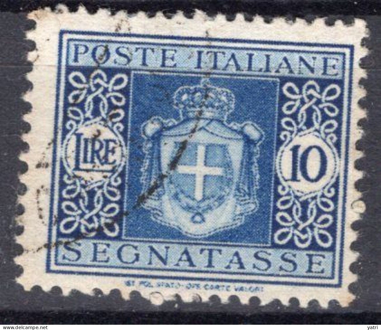 Luogotenenza (1945) - Segnatasse 10 Lire, Filigrana Ruota Ø - Strafport