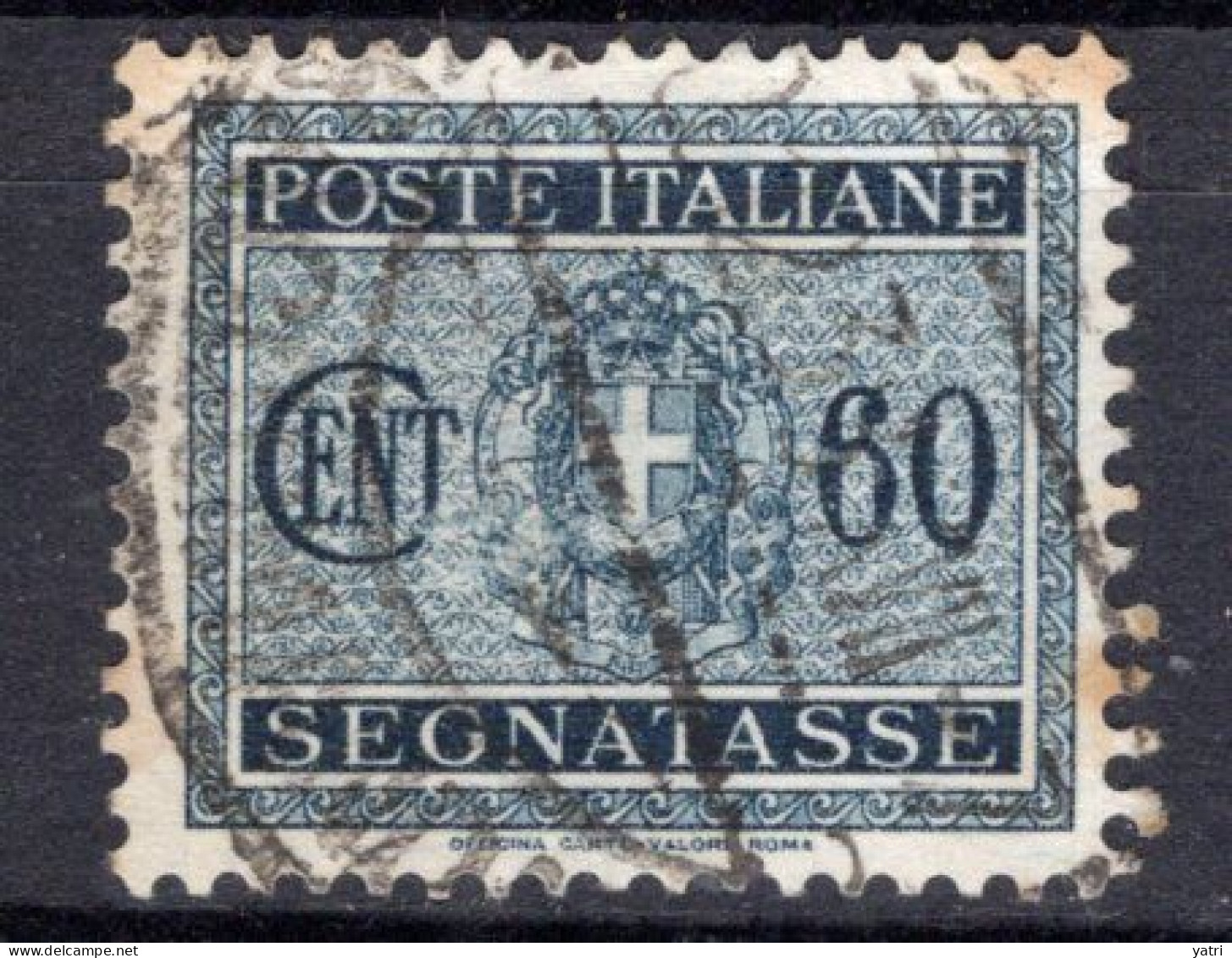 Luogotenenza (1945) - Segnatasse 60 Centesimi, Filigrana Ruota Ø - Postage Due