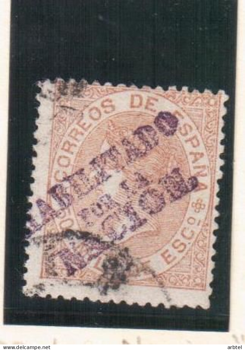 ISABEL II HABILITADO POR LA NACION - Used Stamps