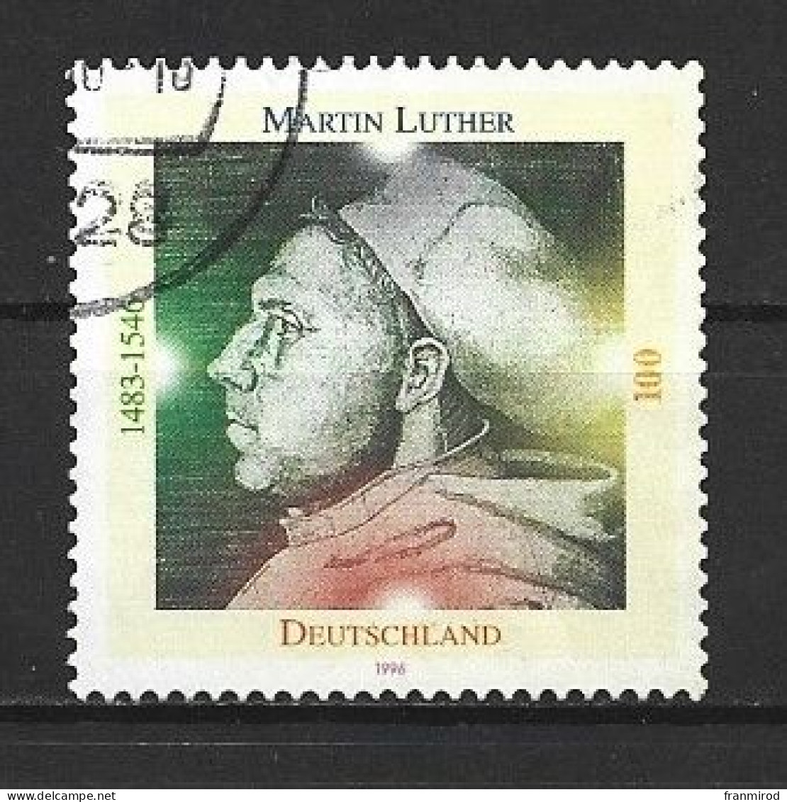 Allemagne 1996 N 1673 (yv) 450e Anniversaire Mort De Martin Luther Sans Trace De Charniere Cote Mini Yv 1.00 E - Martin Luther King