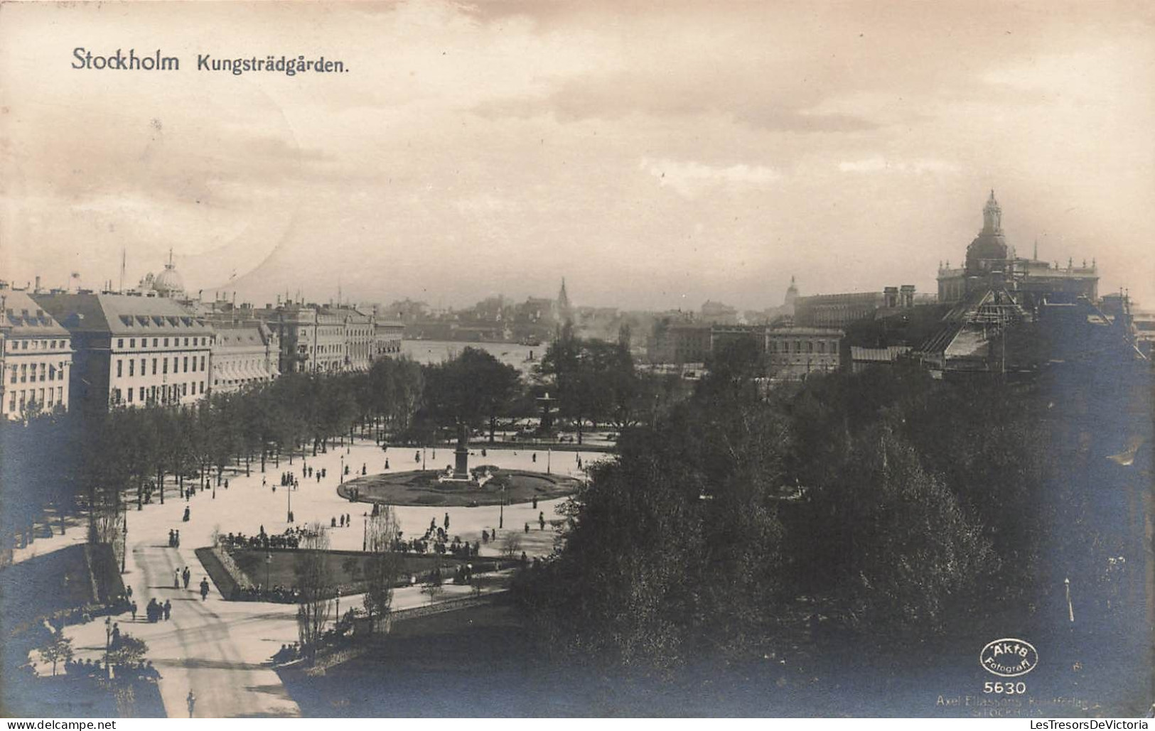Suède - Stockholm -Kungstradgarden  - Axel Eliassons - Panorama - Carte Postale Ancienne - Suède