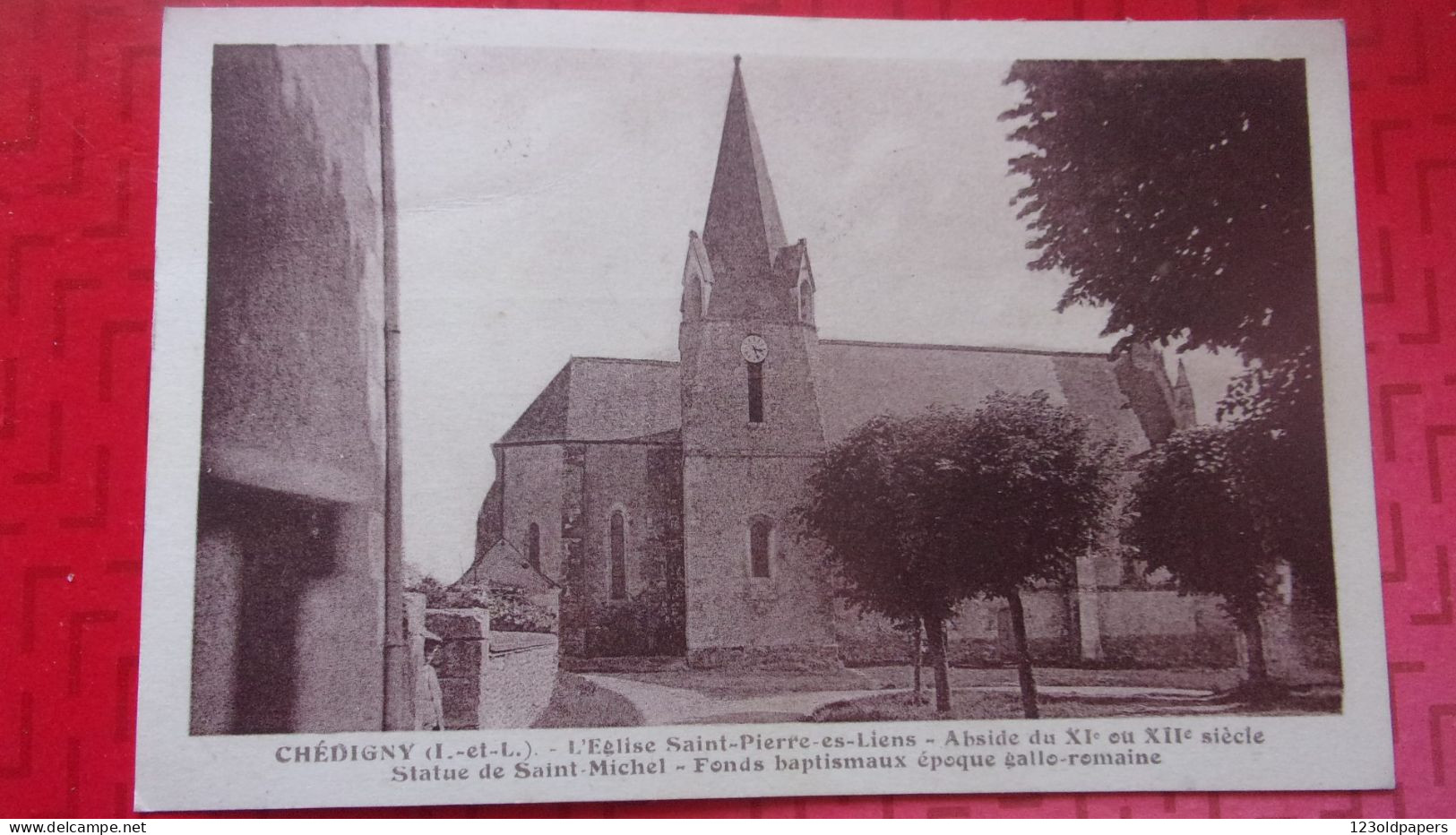 CHEDIGNY EGLISE SAINT PIERRE  ES LIENS 1937 - Other & Unclassified