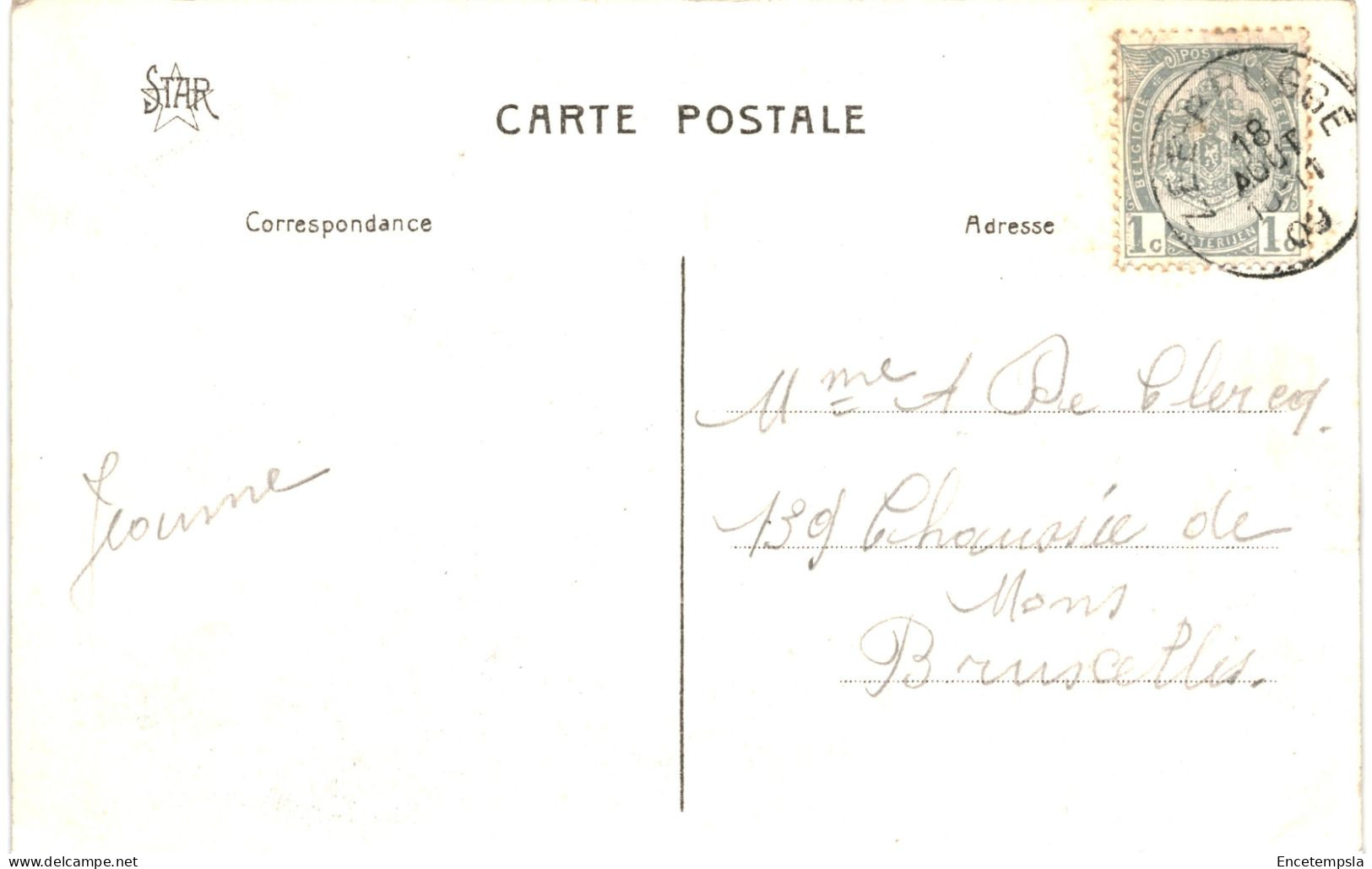 CPA Carte Postale Belgique Zee-Brugge Entrée De L'écluse   1909  VM69016 - Zeebrugge