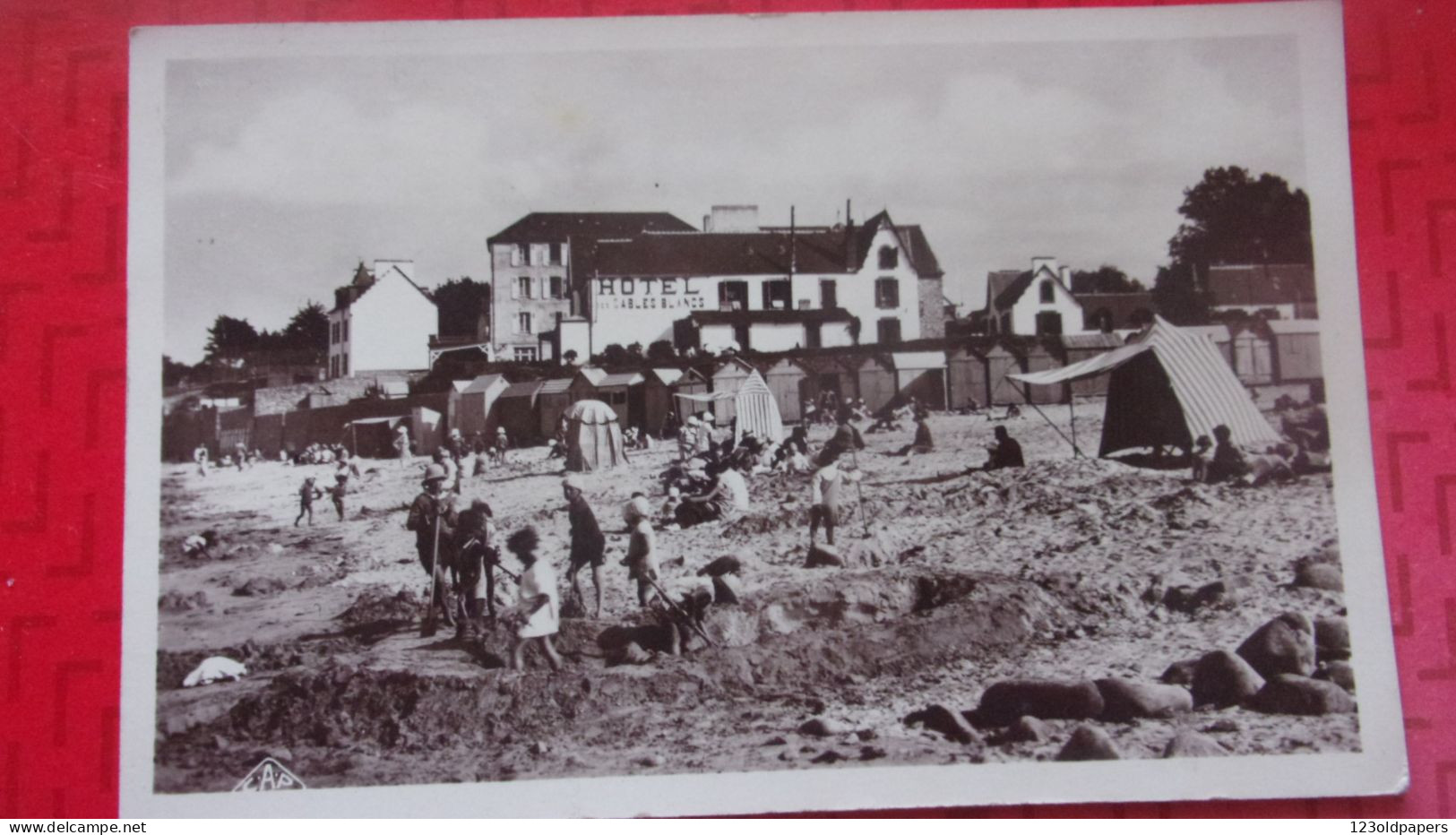 29  DOUARNENEZ  SCENES DE PLAGE  1936 - Douarnenez