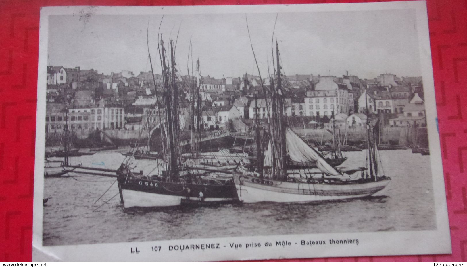 29  DOUARNENEZ  BATEAUX THONNIERS 1936 - Douarnenez