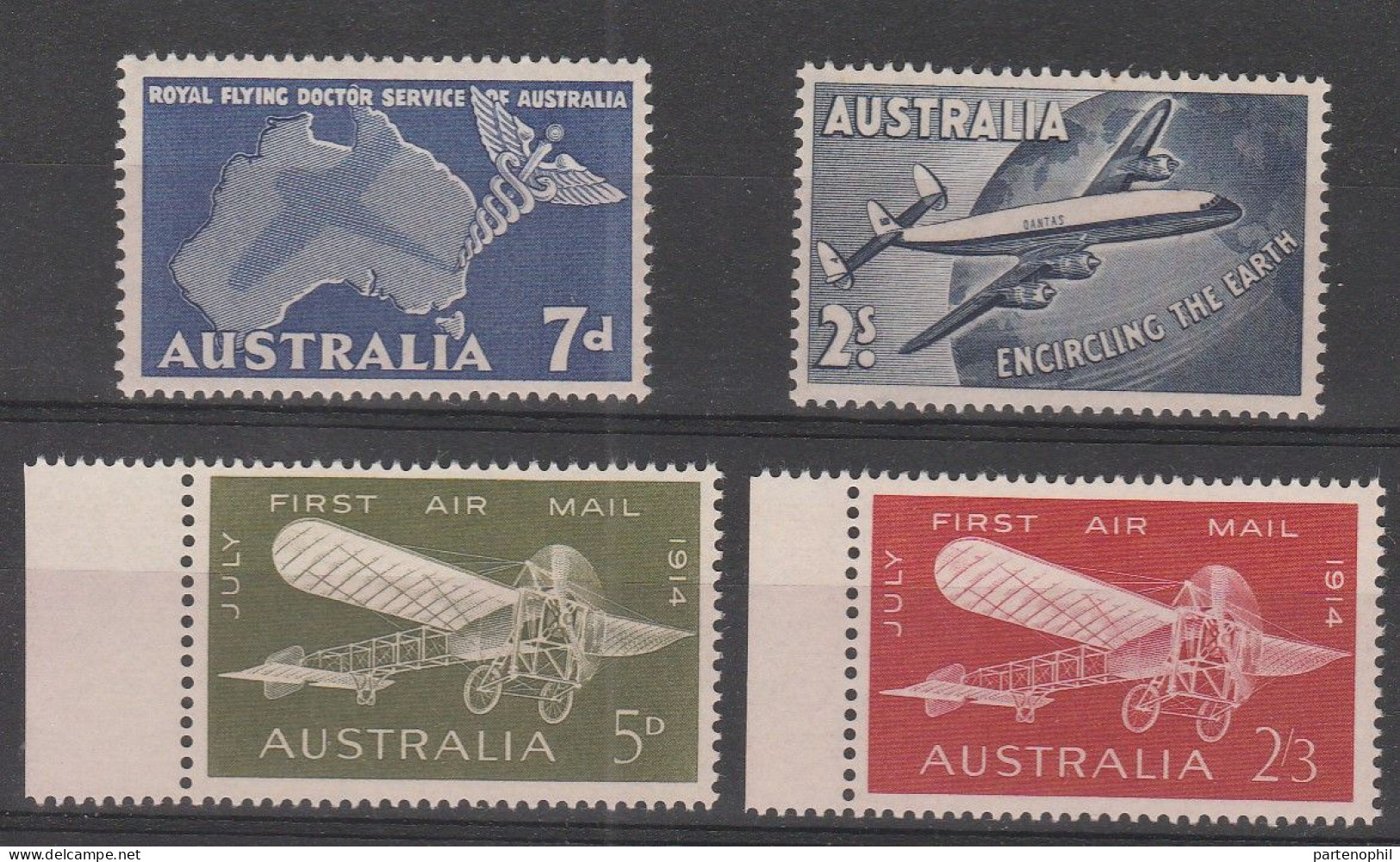 1957 - Australia Air Post N. 9/10;12/13 MNH - Neufs