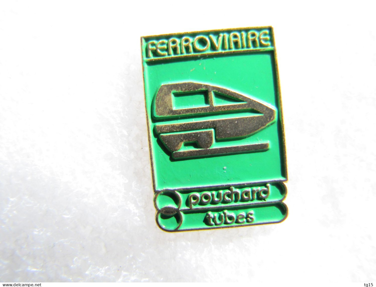 PIN'S  POUCHARD TUBES  TGV  FERROVIAIRE - TGV