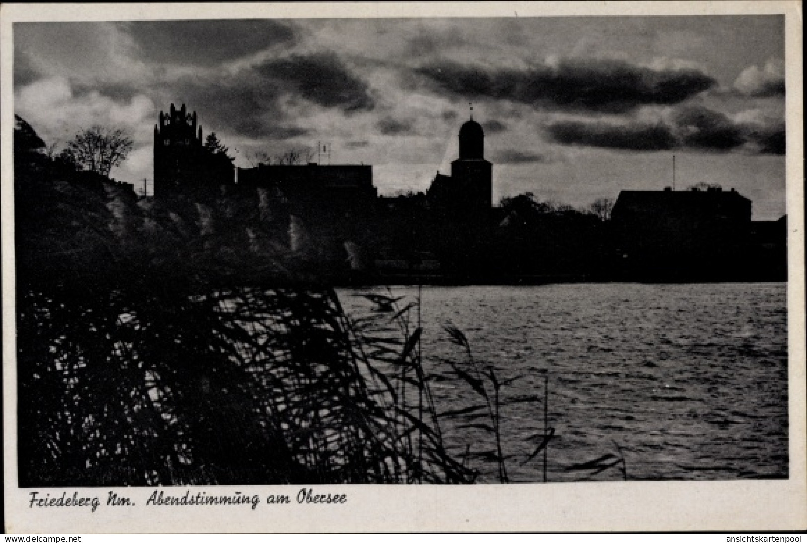 CPA Strzelce Krajenskie Friedeberg In Der Neumark Ostbrandenburg, Abendstimmung Am Obersee - Neumark