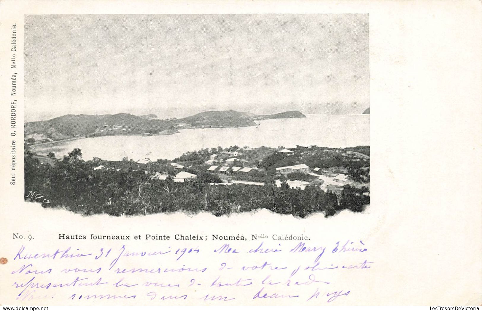 Nouvelle Calédonie - Nouméa - Hautes Fourneaux Et Pointe Chaleix - O. Rordorf  - Carte Postale Ancienne - New Caledonia