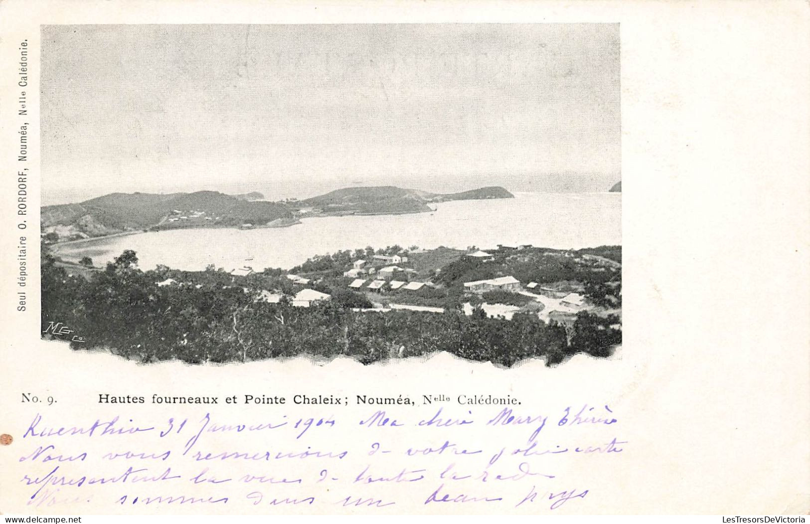 Nouvelle Calédonie - Nouméa - Hautes Fourneaux Et Pointe Chaleix - O. Rordorf  - Carte Postale Ancienne - Nouvelle-Calédonie