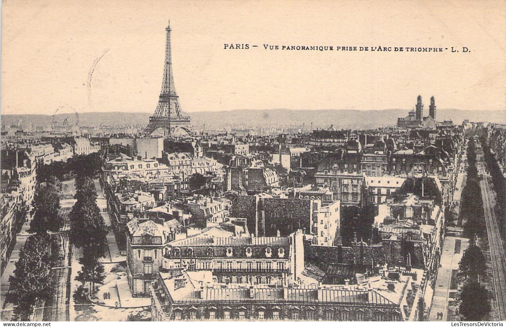 FRANCE - Paris - 75 - Vue Panoramique Prise De L'Arc De Triomphe - Carte Postale Ancienne - Other Monuments