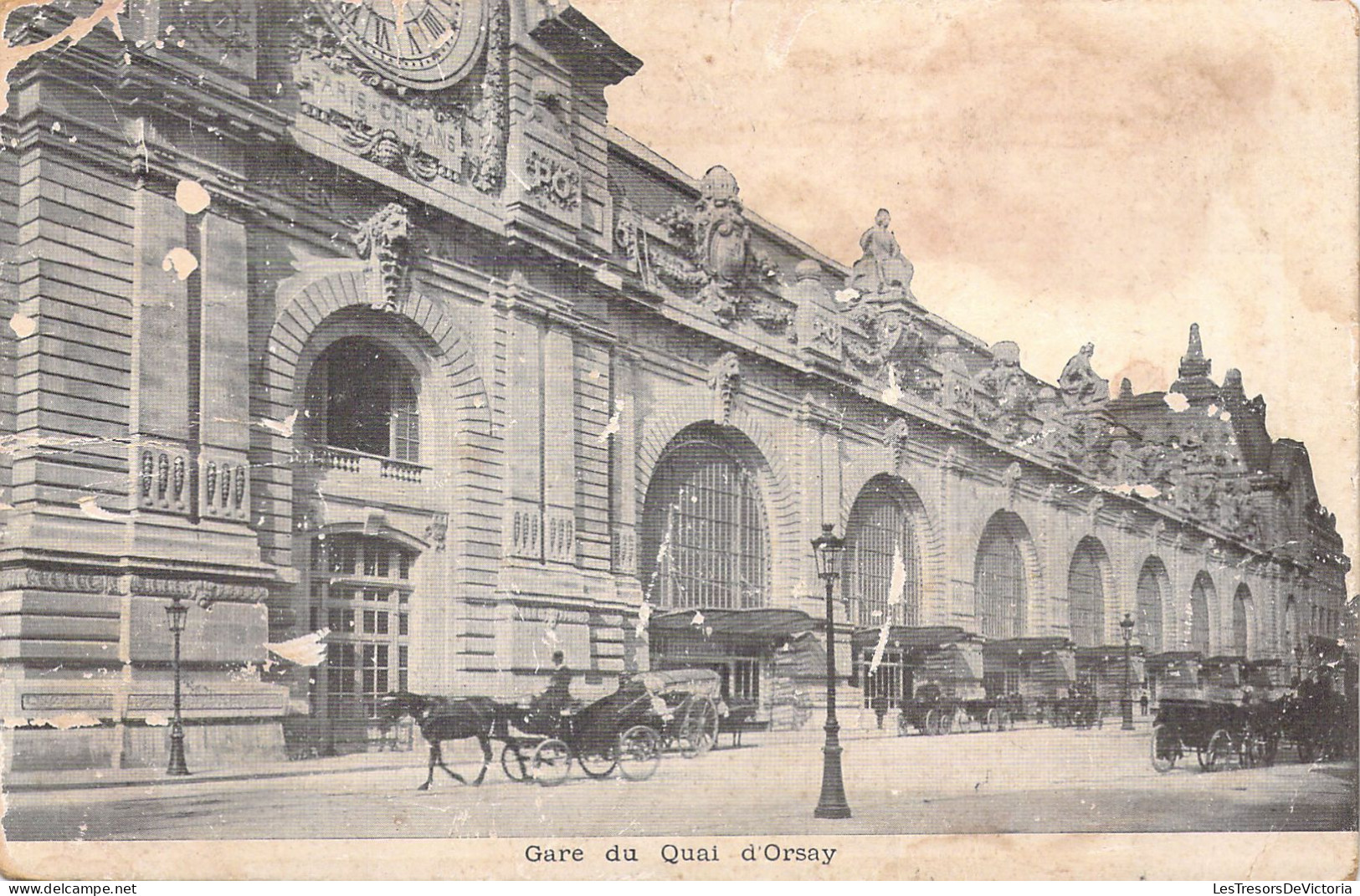 FRANCE -75 - PARIS - Gare Du Quai D'Orsay - Etat  - Carte Postale Ancienne - Transport Urbain En Surface