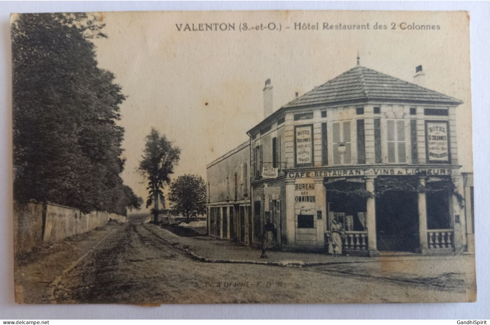 Valenton - Hotel, Café, Restaurant, Bureau Des Omnibus, Vins & Liqueurs Des 2 Colonnes - Valenton