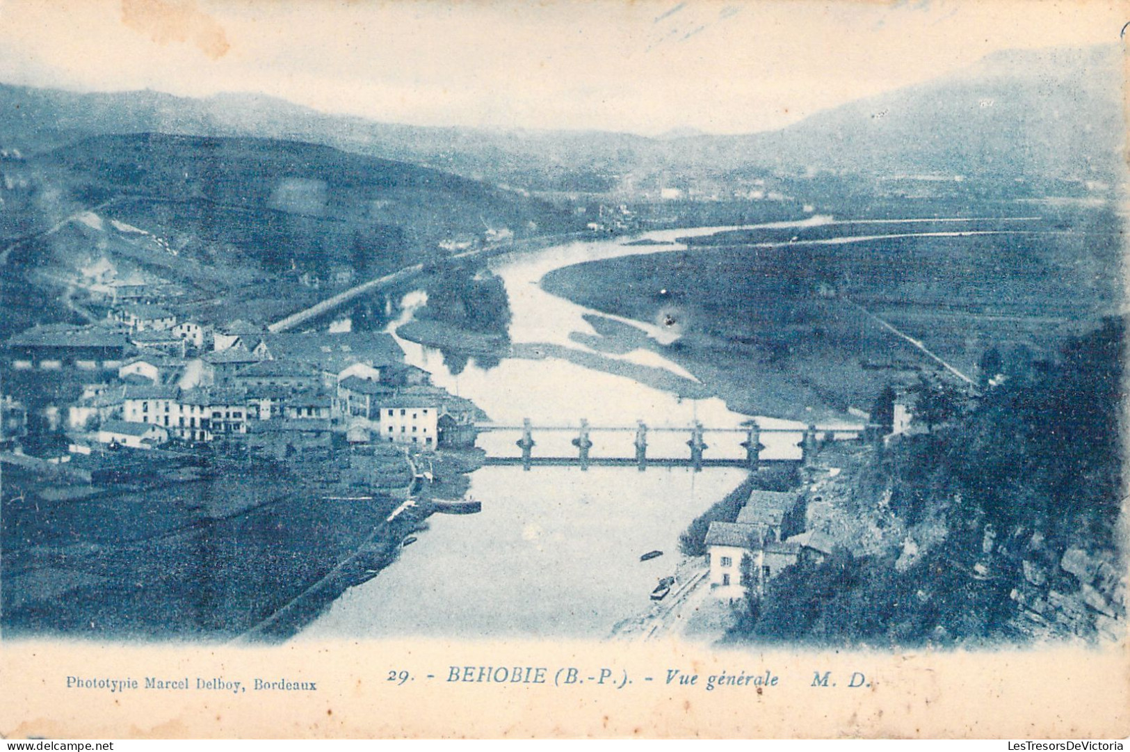 FRANCE - 64 - BEHOBIE - Vue Générale - MD - Carte Postale Ancienne - Béhobie