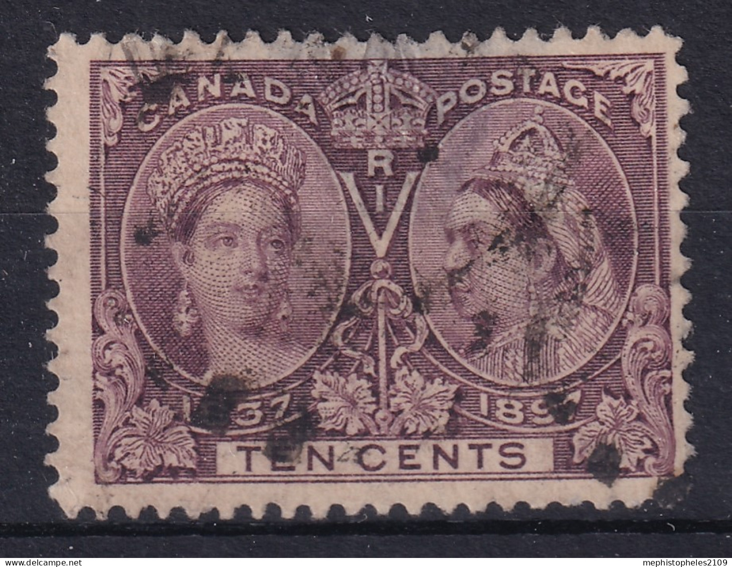 CANADA 1897 - Canceled - Sc# 57 - Small Thins! - Gebruikt