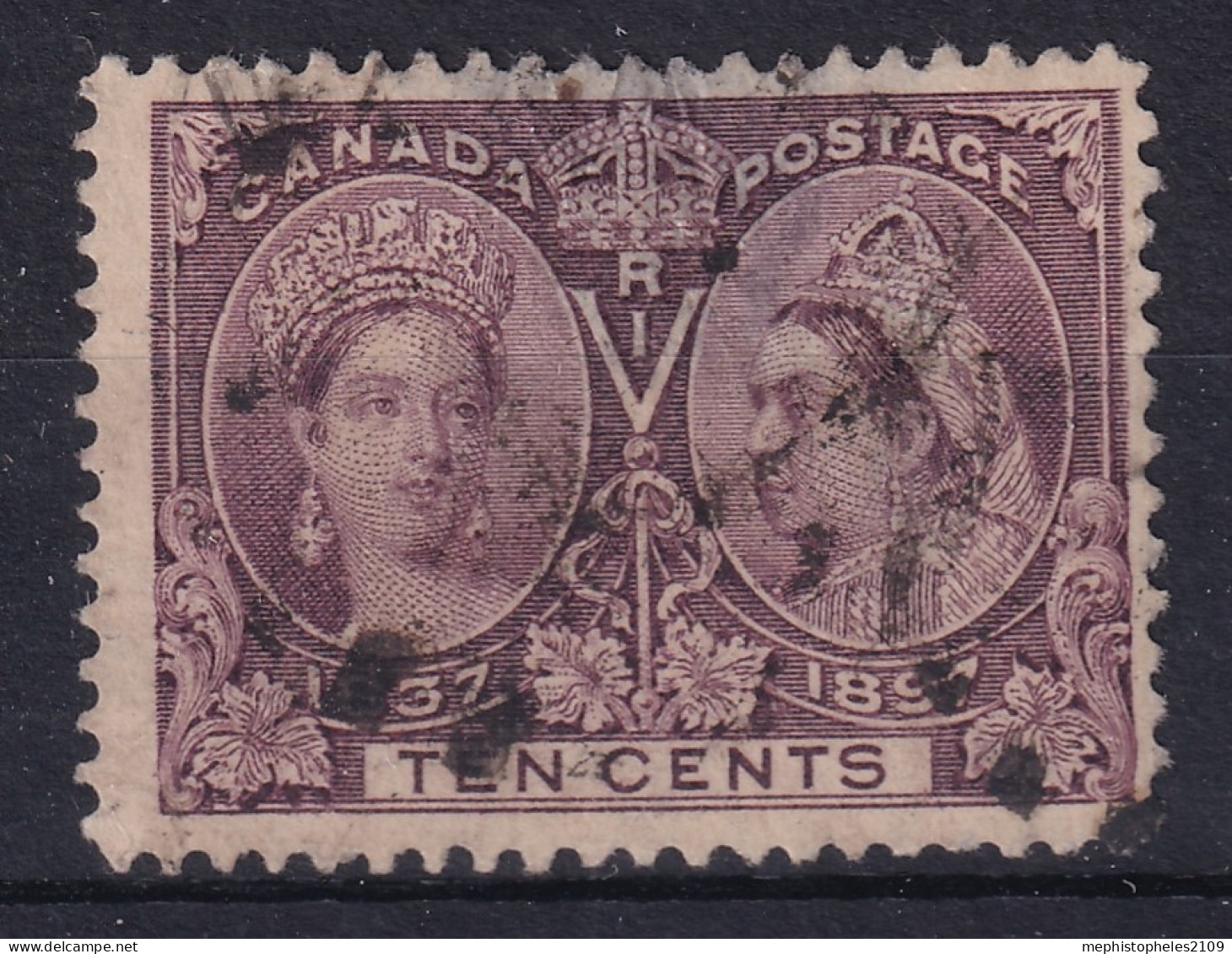 CANADA 1897 - Canceled - Sc# 57 - Small Thins! - Gebraucht