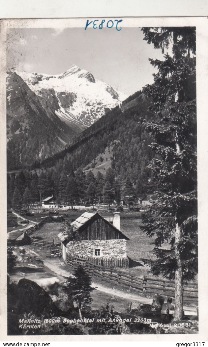 D1247) MALLNITZ - Straße Mit Altem Steinhaus DETAIL - Seebachtal Mit Ankogel - - Mallnitz