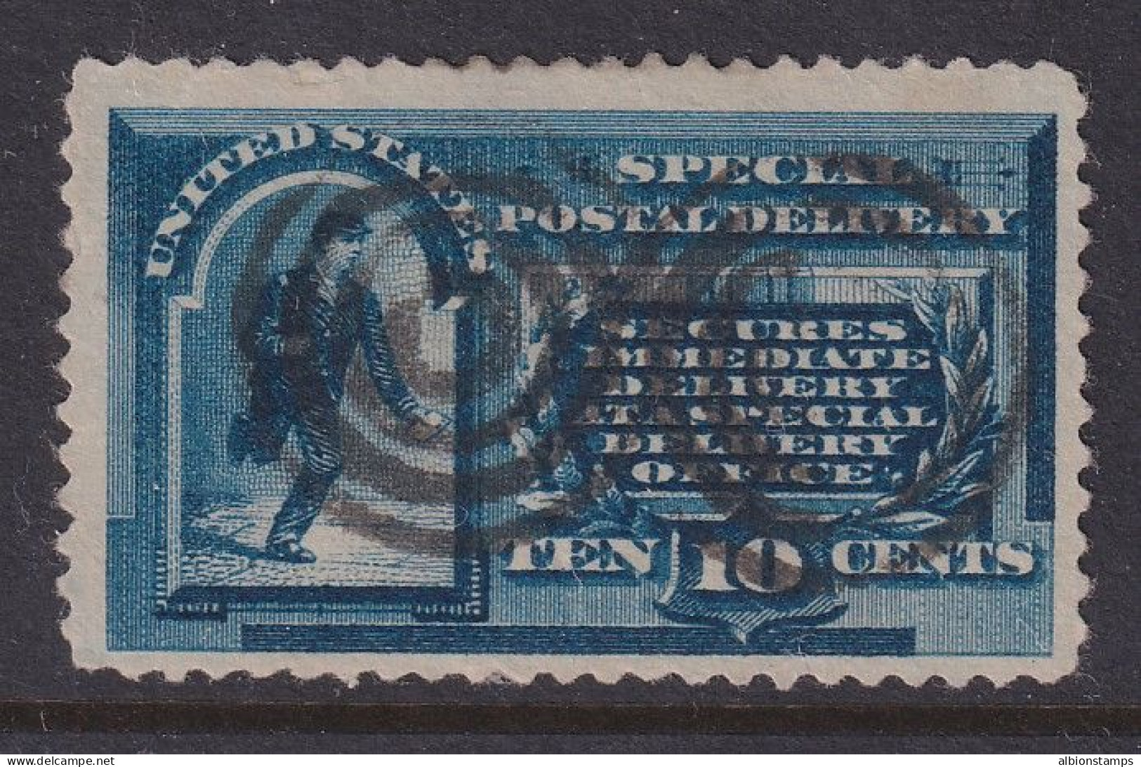 USA, Scott E1, Used (crease) - Expres & Aangetekend