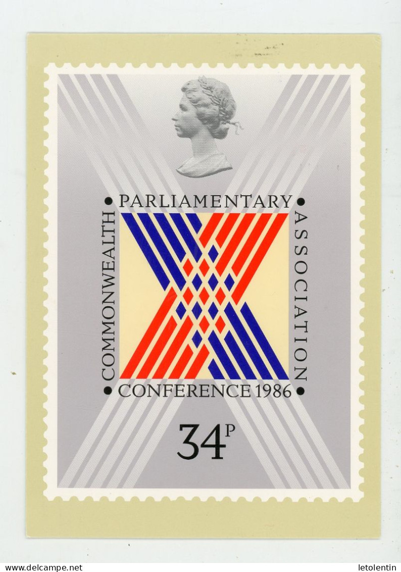 GRANDE BRETAGNE - CONF. ANNUELLE DE L'ASSOC. PARLEMENTAIRE - CARTE MAXIMUM - N° Yvert 1238 - Cartas Máxima