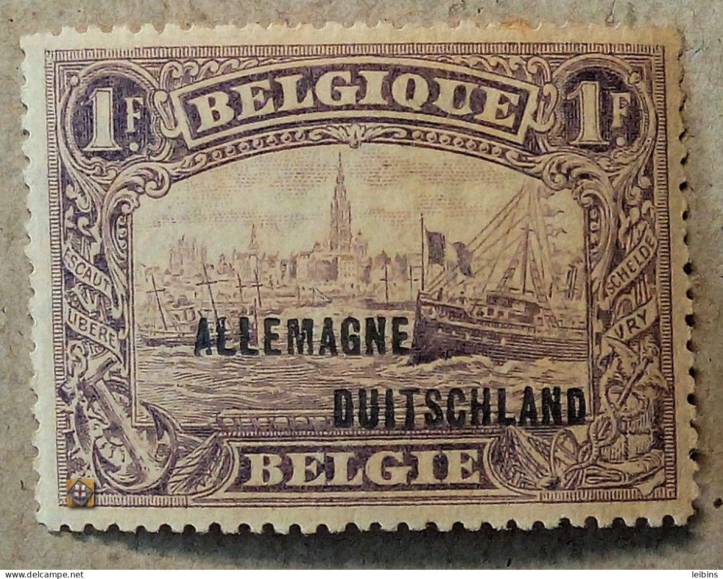 1919 Belgische Militärpost Im Rheinland Mi.11, 1Fr /* ! - OC38/54 Belgische Besetzung In Deutschland