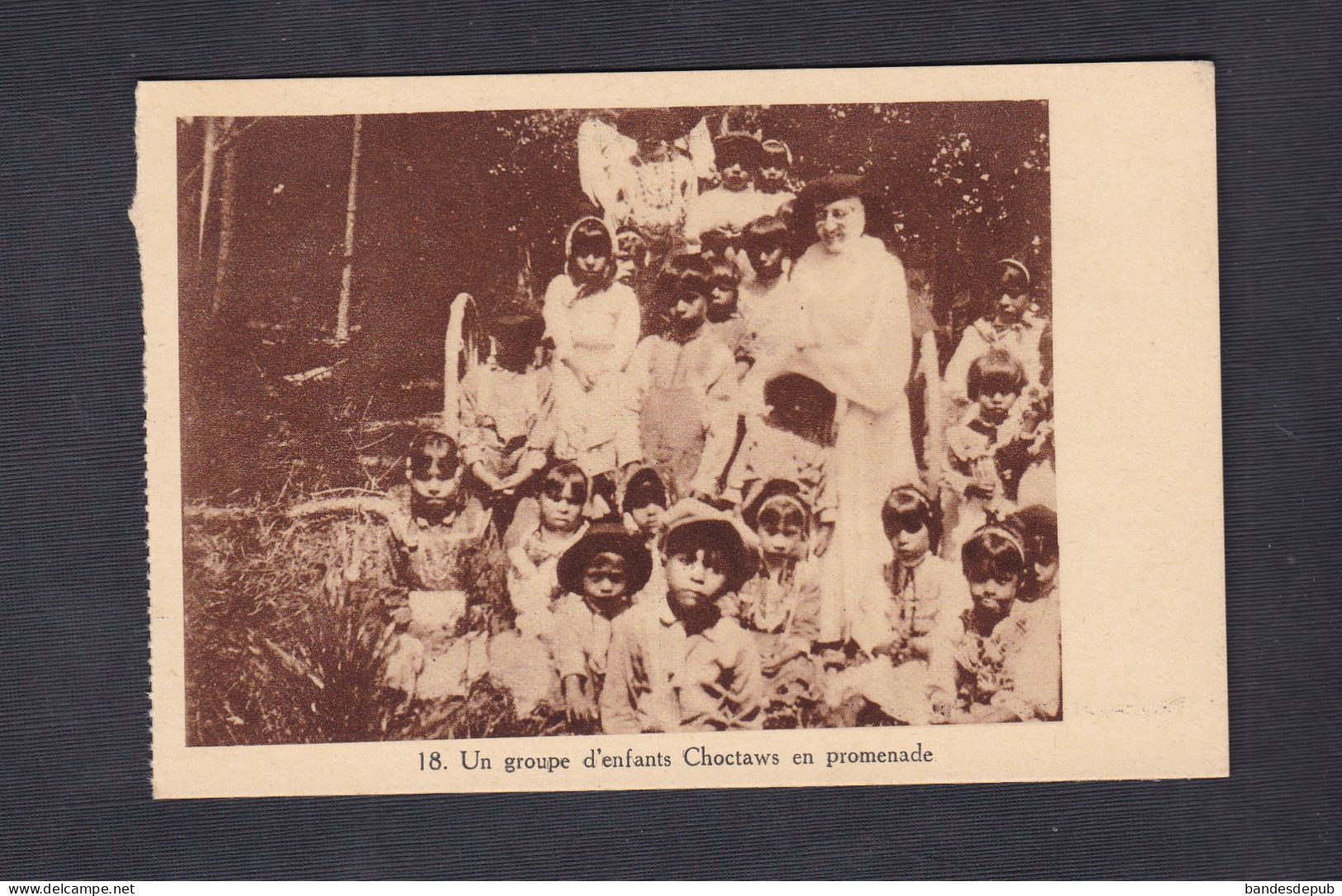 Mission Noviciat Et Procure Louvain Leuven Groupe Enfants Choctaws En Promenade ( Native People Choctaw Indiens Amerique - Missions