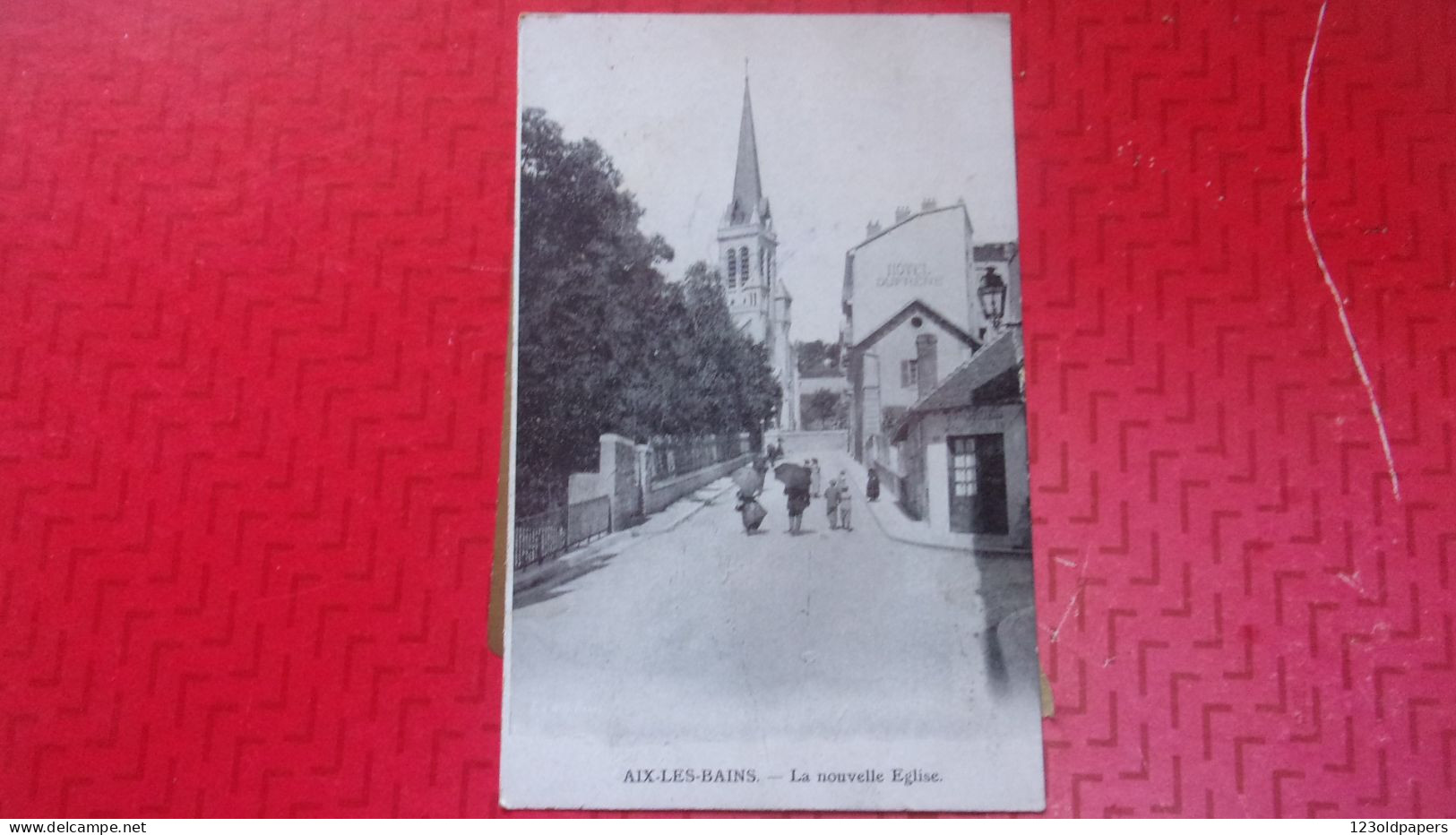 73 AIX LES BAINS LA NOUVELLE EGLISE  HOTEL DUFRENE 1907 PUB AU DOS LAIT APPENZELL - Aix Les Bains