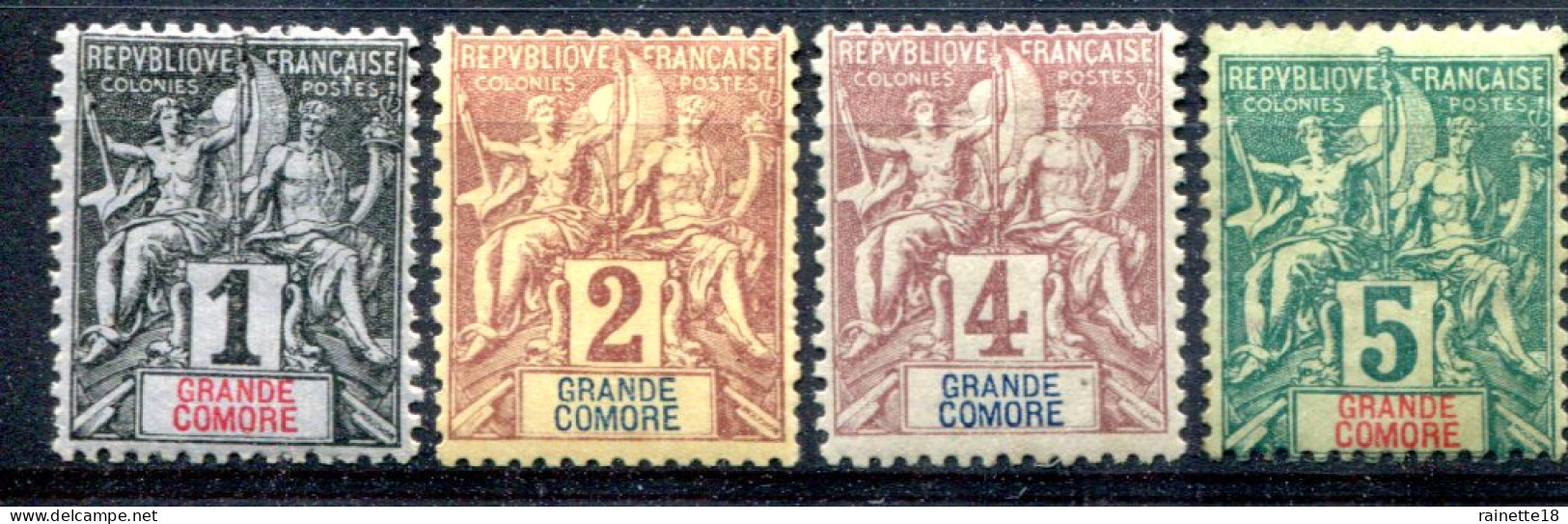 Grande Comore         1/4  * - Unused Stamps