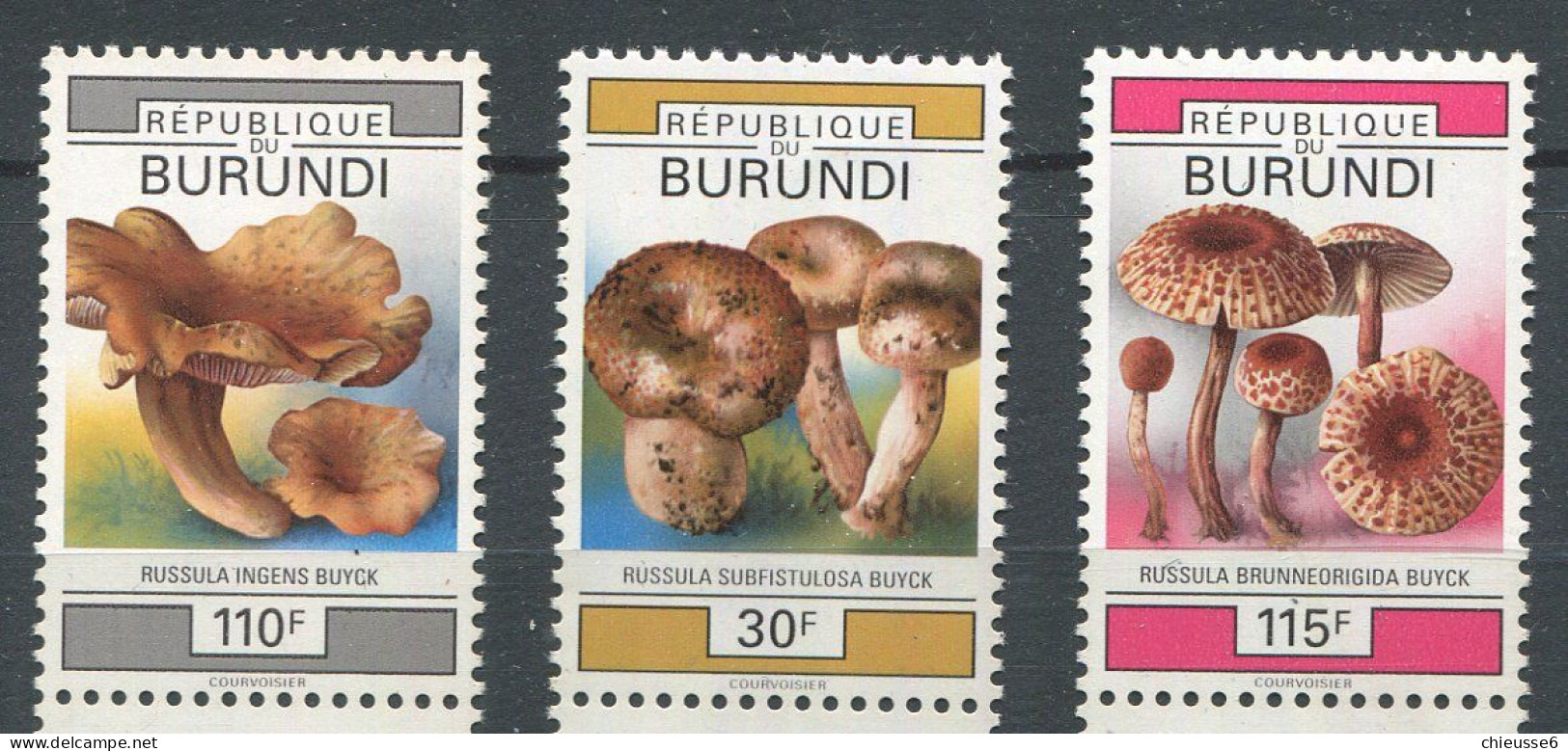 Burundi ** N° 995 à 997  - Champignons - Neufs