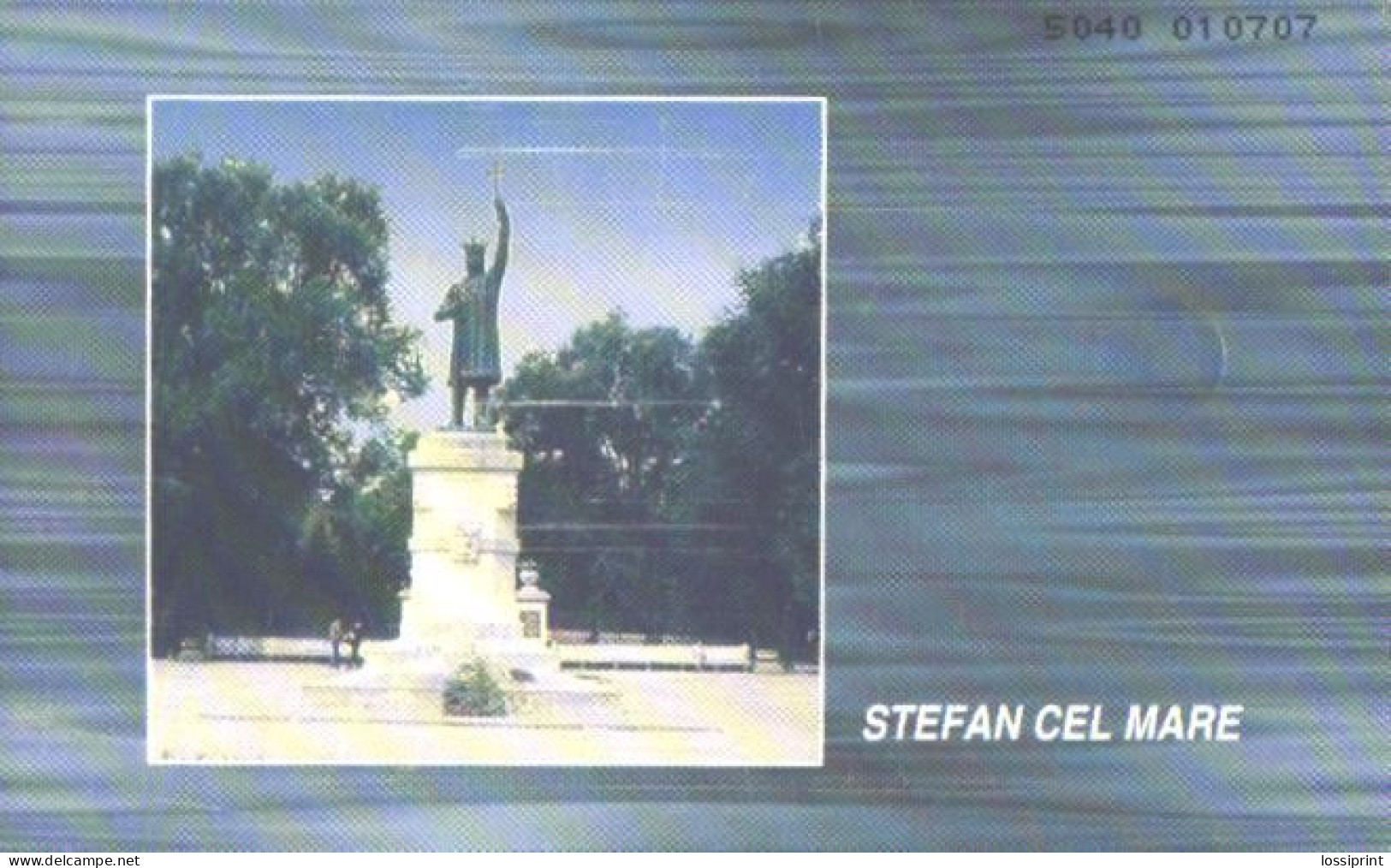 Moldova:Used Phonecard, Moldtelecom, 50 Impulses, Stefan Cel Mare Monument, 2000 - Moldavia