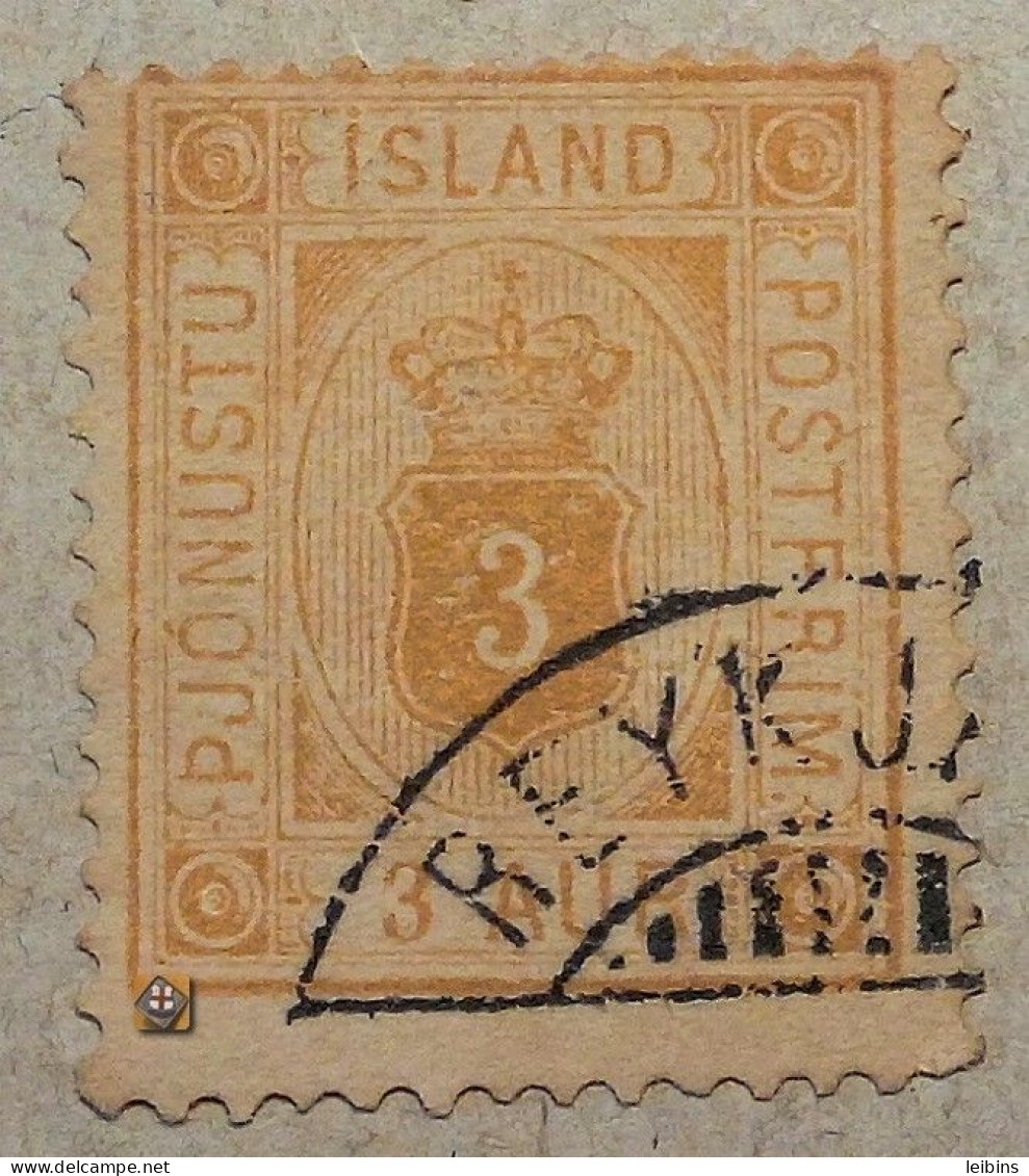 1876 Island Mi.D 3 A, 3a /o - Servizio