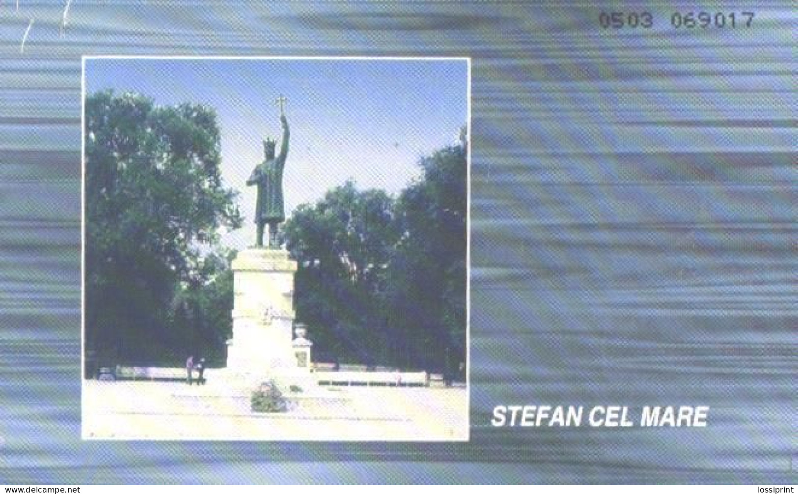 Moldova:Used Phonecard, Moldtelecom, 50 Impulses, Stefan Cel Mare Monument, 1999 - Moldavie