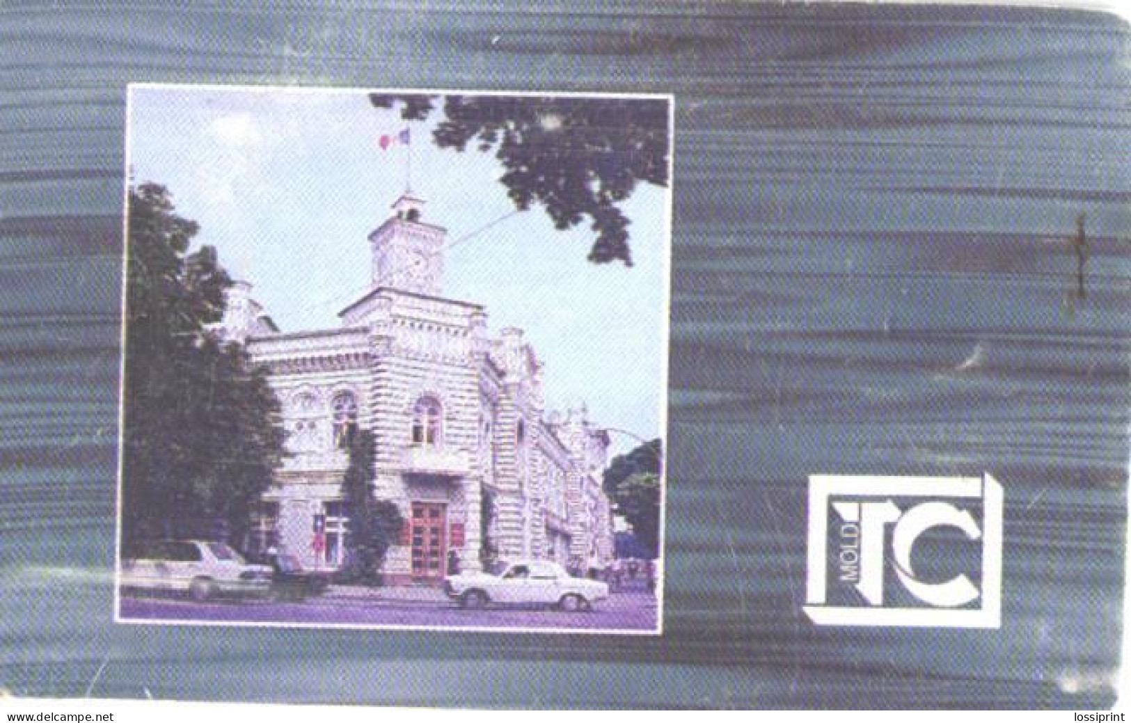 Moldova:Used Phonecard, Moldtelecom, 75 Impulses, Building, 1995 - Moldavië