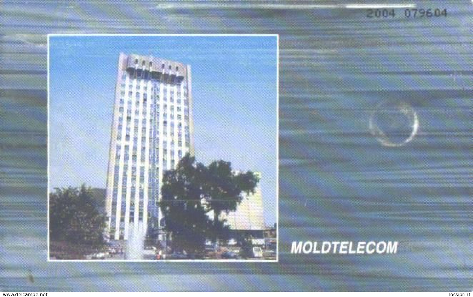 Moldova:Used Phonecard, Moldtelecom, 200 Impulses, Building, 2000 - Moldova