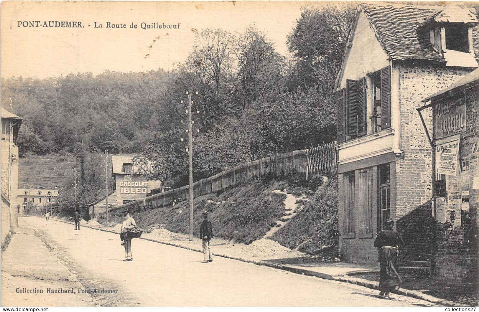 27-PONT-AUDEMER- LA ROUTE DE QUILLEBOEUF - Pont Audemer