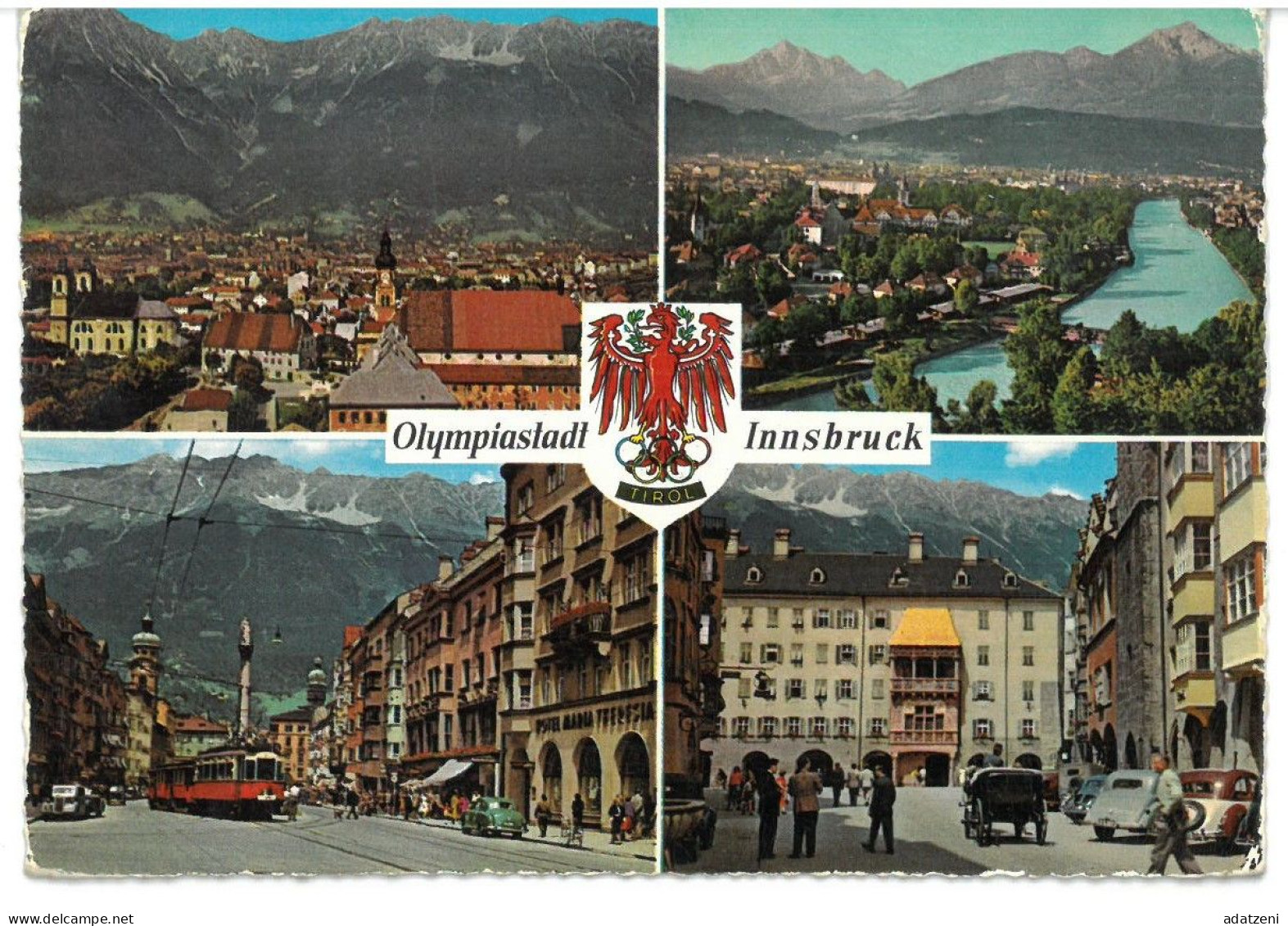 BR4093 Austria Innsbruck Tirol Olympiastadt Viaggiata 1963 Verso Roma - Innsbruck