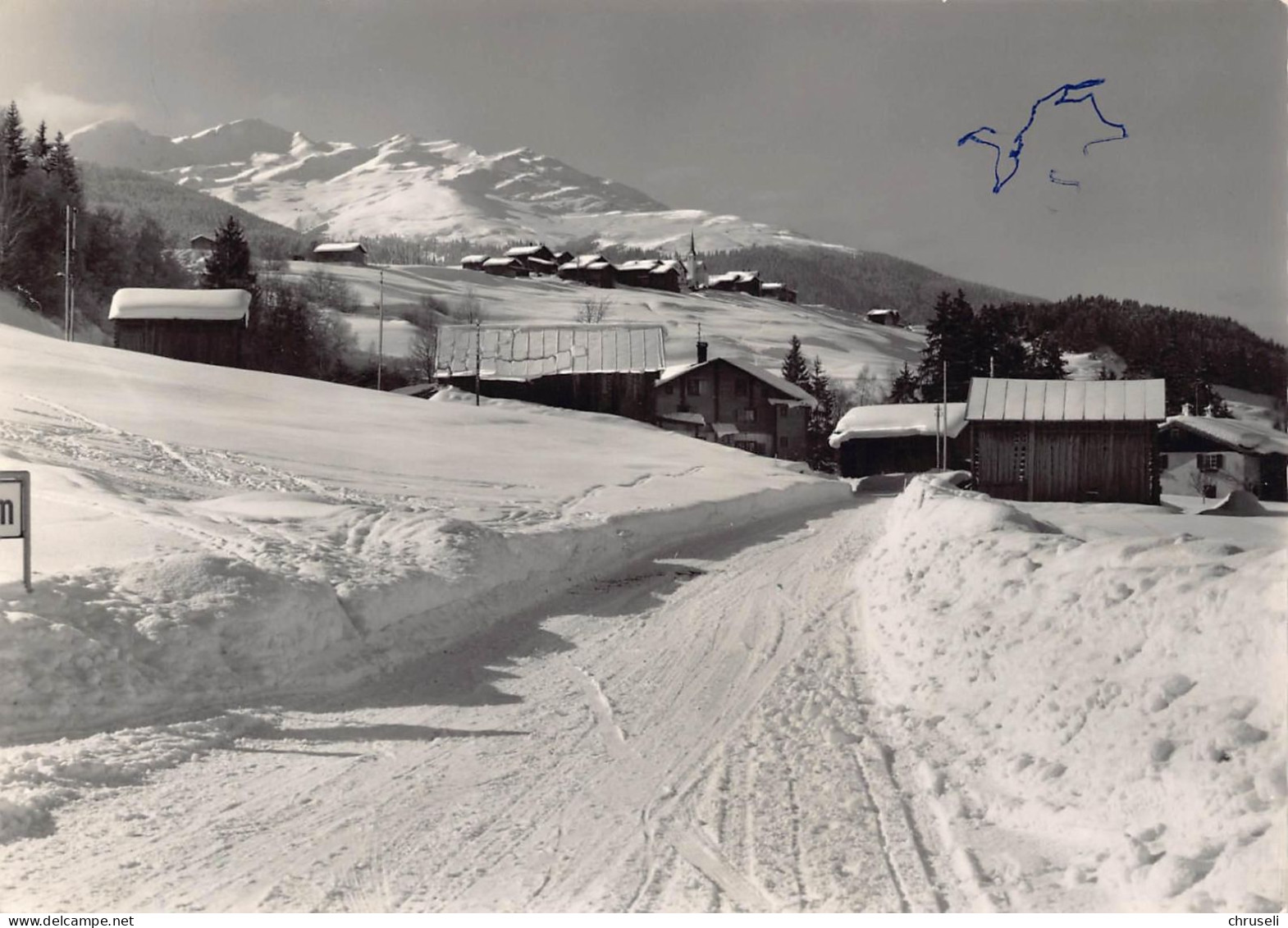 Obersaxen Egga  Winterkarte - Obersaxen